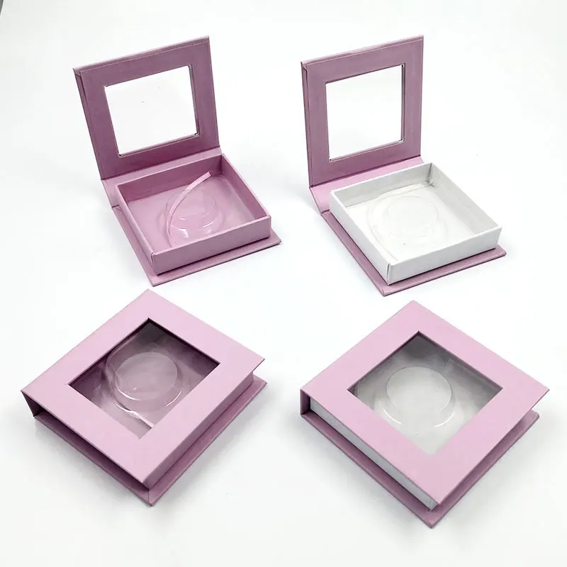 Square Window Eyelash Box Marble False Eyelash Box Very Beautiful High Quality Hot Selling New Cosmetic Cardboard Paper Box B10