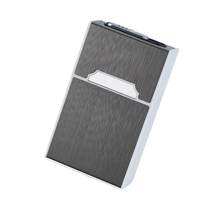 Multifunction Metal Cigarette Box With Lighter Usb Rechargeable Cigarette Lighter Packaging Box And Lighter Wholesale