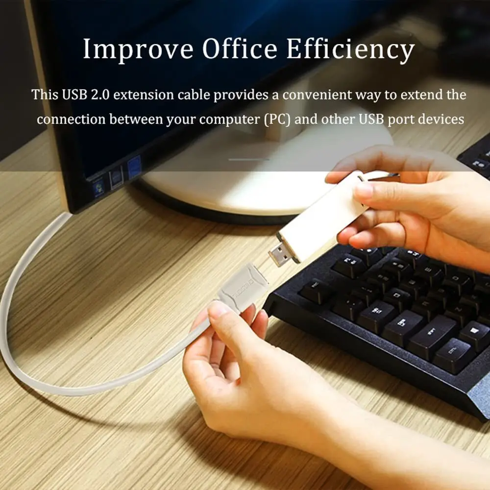 Электронные издания CHOSEAL USB кабель-удлинитель для 2,0 Мужской к женскому удлинитель данных для ПК клавиатура принтер компьютерная мышь (9.