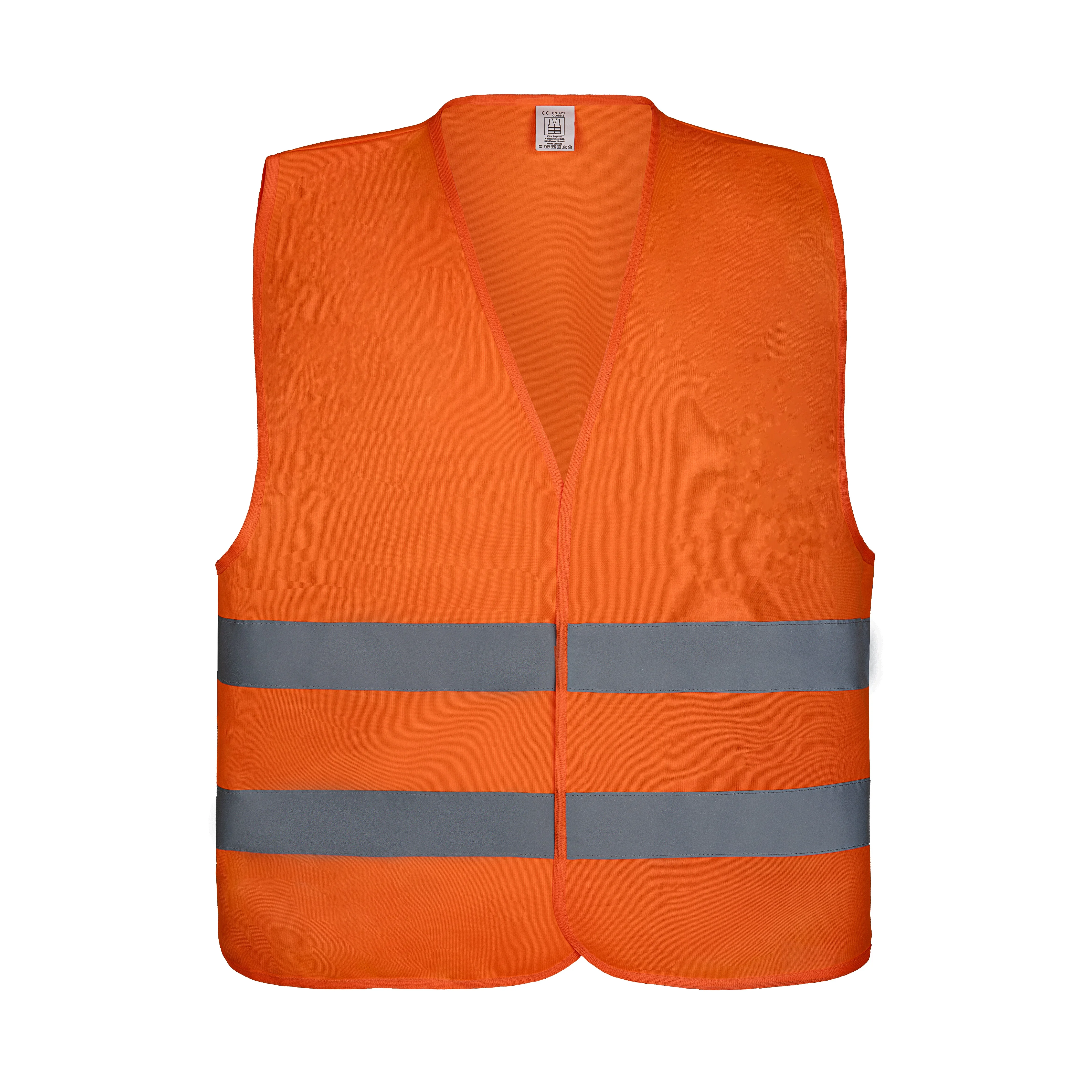 Жилет hi viz с логотипом на заказ трикотажный желтый полиэстеровый жилет из полиэстера 120 г/м2 ISO20471