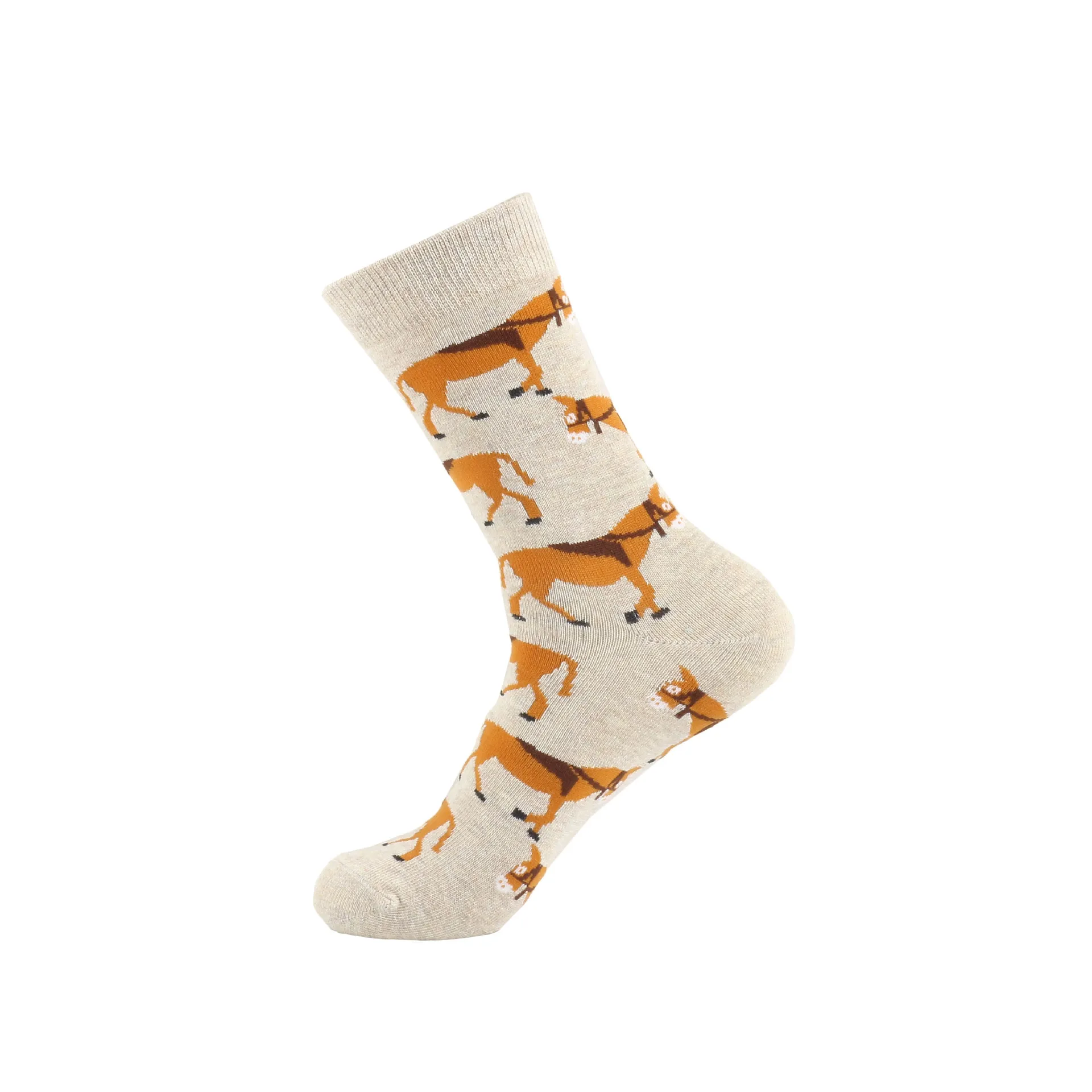 Happy funny novelty cotton orange fruit socks comfortable soft animal bunny cat socks women female ladies wear cute korean socks