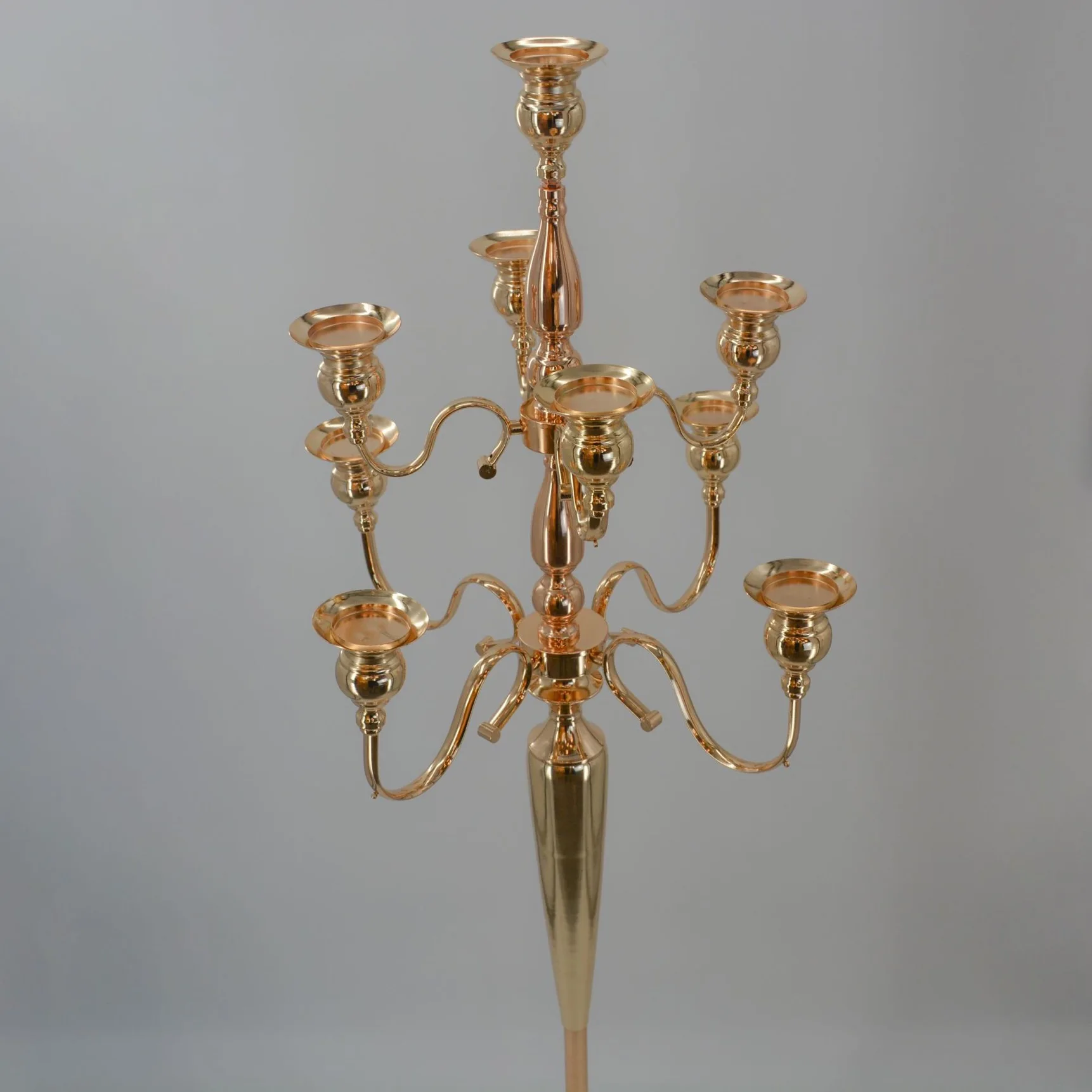 Luxury Wedding Gold Tall Centrepiece Candle Holders