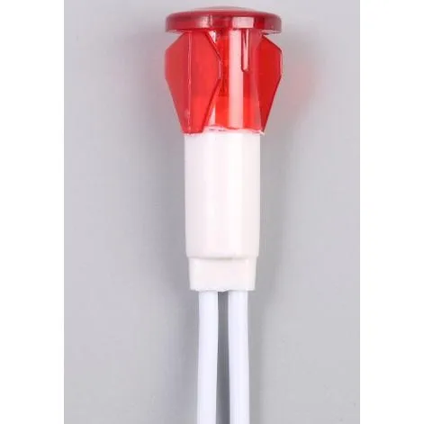 12 мм красный цвет неоновый Световой индикатор с Резистор кабель
