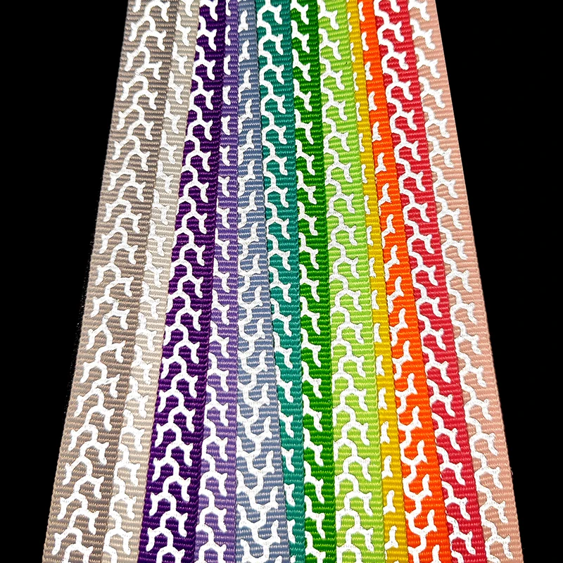 Polyester Custom Printed Reflective Nylon Webbing Tape Custom Reflective Webbing For Dog Collar Dog Leash