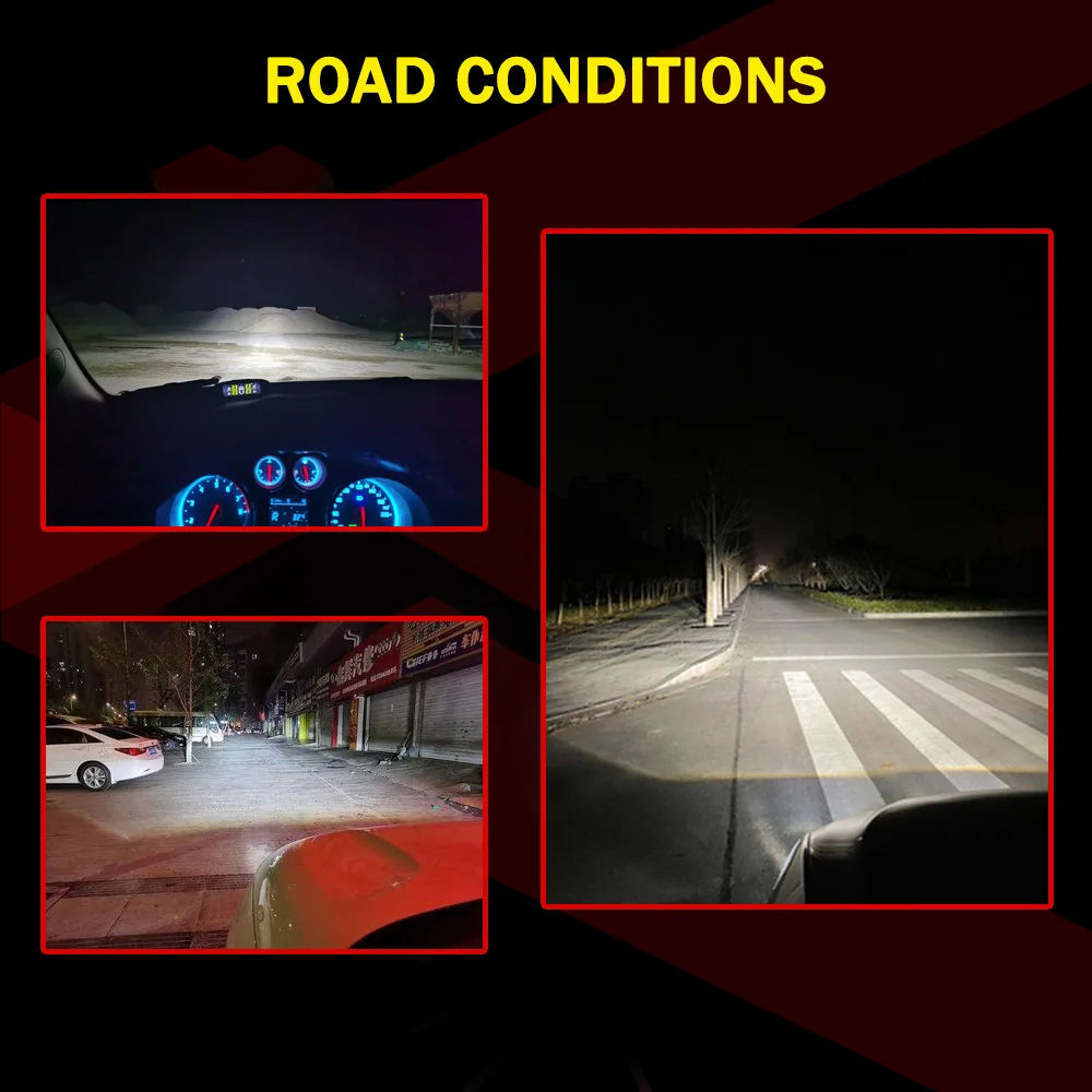 Wholesale h4 h7 9005 9006 led headlight hi low beam switch biled projector lens