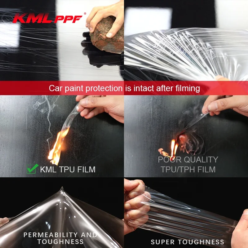 Factory clear PPF film self repair tpu ppf car film 1.52x15M 3 layers transparent car ppf paint protection film