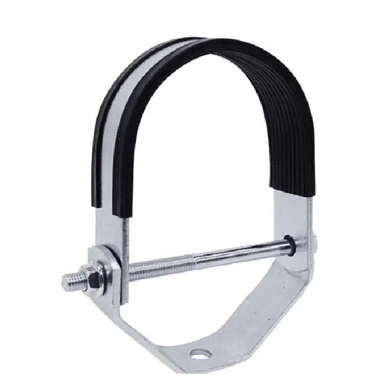 High Quality Seismic Accessories Clevis Hanger Clamp Adjustable Rubber Lined Clevis Hanger Pipe Clamps For Construction
