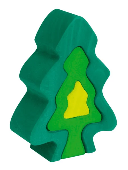 Набор состоит из 6 предметов пихта дерево укладчик силиконовые укладки игрушки для младенцев Детские Силиконовые ель