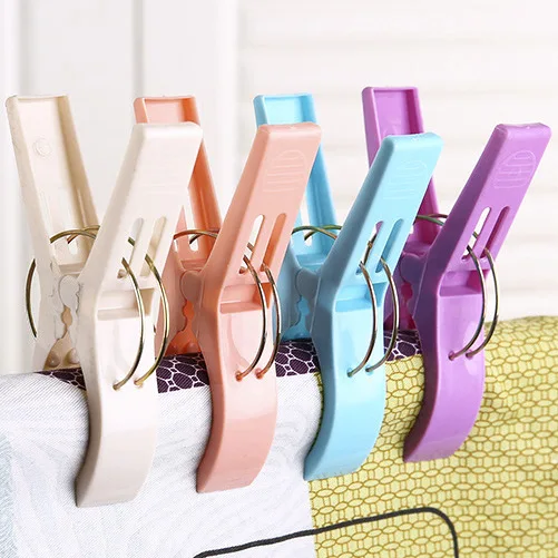 Household strong clothes drying quilt clip windproof plastic sheet drying clip multi-functional non-slip clothespin