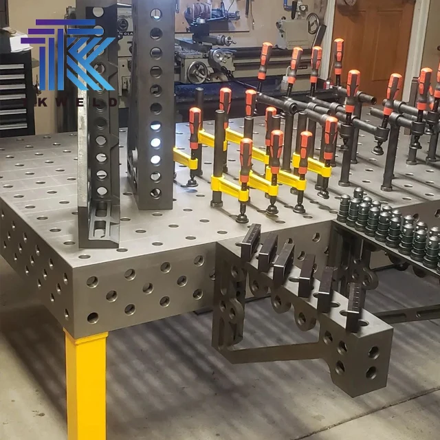 2D 3D Cast Iron Nitrided Steel Nitriding Welding Table with Fixtures and Accessories