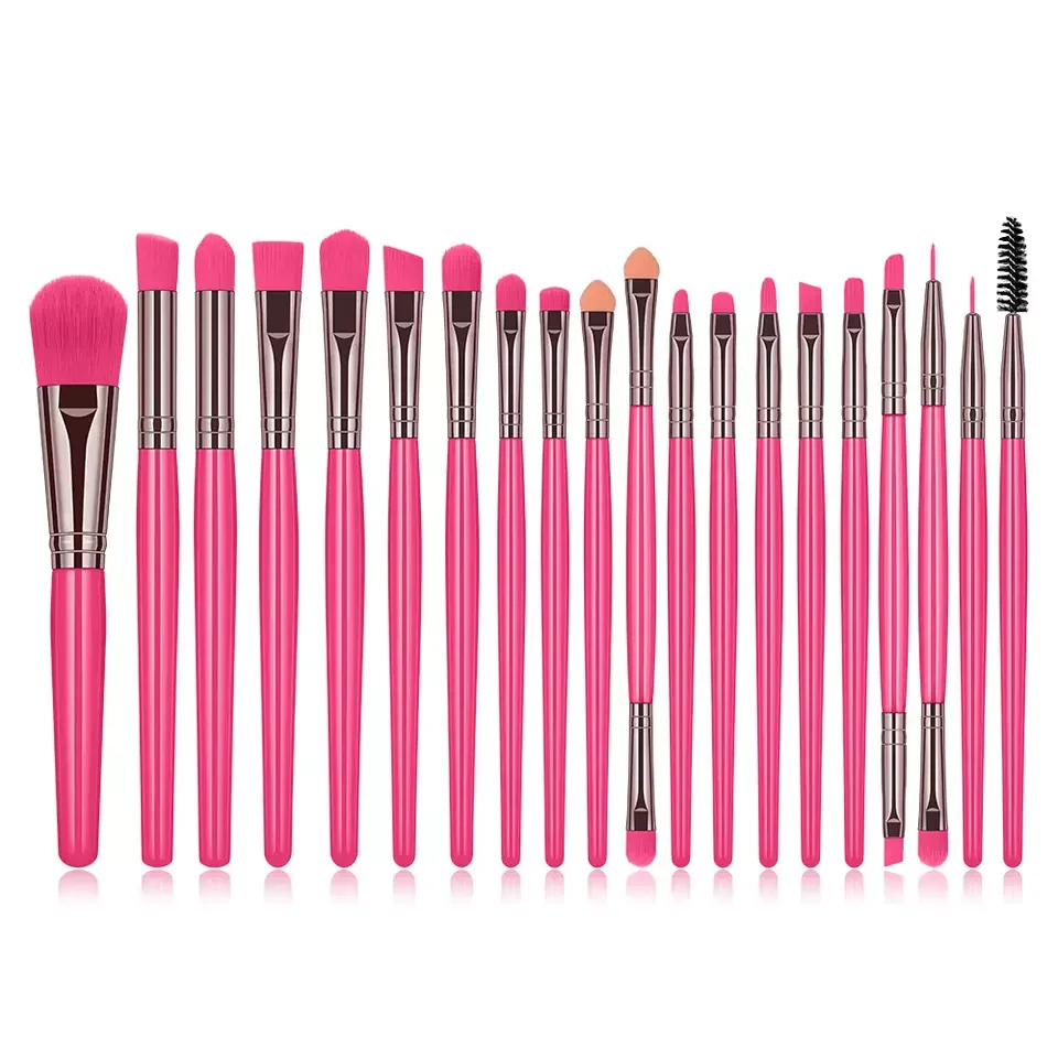 Dropshipping Suppliers Colorful Candy Professional 20 pcs Eye Makeup Brush Set Free Sample