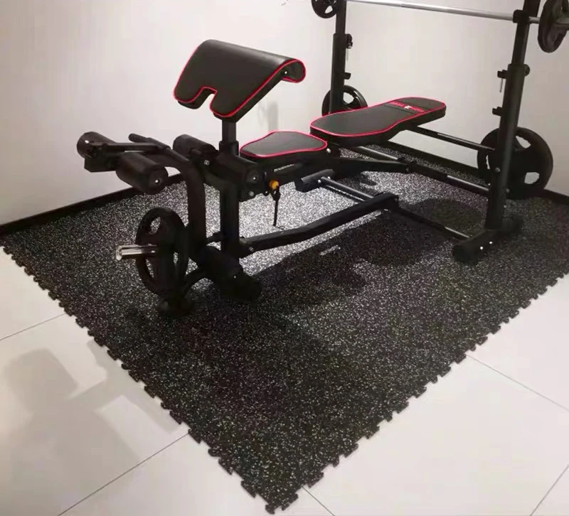 
visible interlock gym rubber floor roll noise absorbing rubber mat flooring 