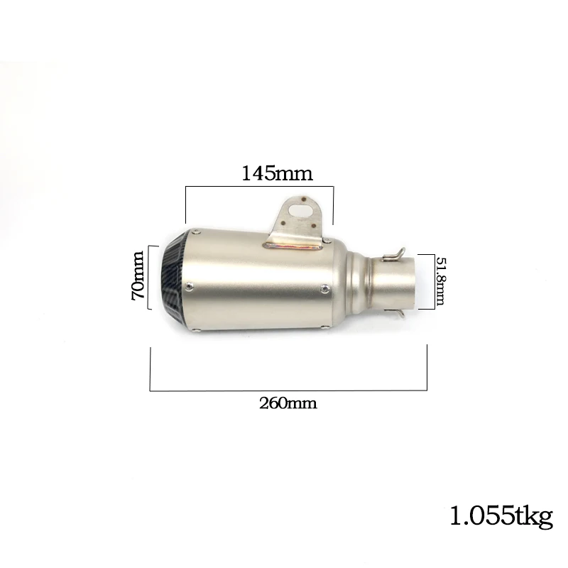 Leo Vinces motorcycle cobra exhaust system scooter Muffler keeway Silencer For 125cc-1000cc Suzuki GSXR1300 2008-2020