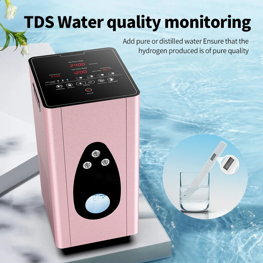 Suyzeko Japanese HHO Hydrogen Gas Generation Machine SPE 3600ml Commercial Use Physiotherapy Hydrogen Gas Inhaler