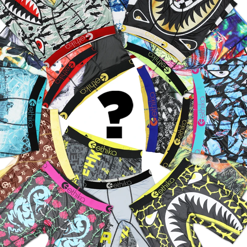 
Canton Hint 2021 New Ethika Men Underwear Fashion Mix Style Boxers Briefs Man Ethika Wholesale Vendor Shorts 
