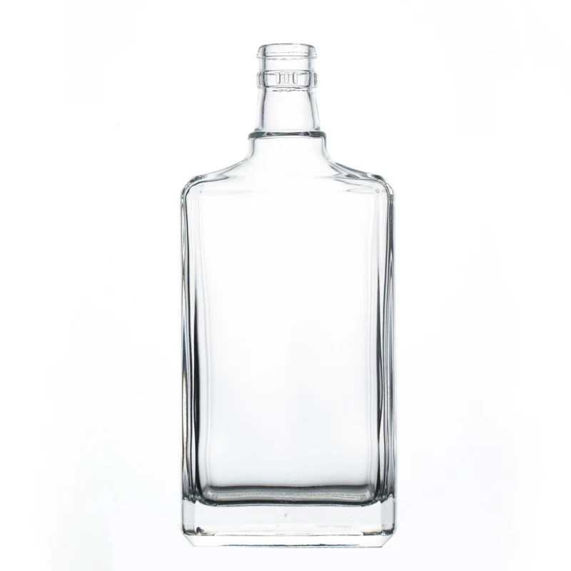 Custom Logo Hot Sale Customizable Flint Empty Heavy Glass Vodka Bottles for Liquor Wholesale