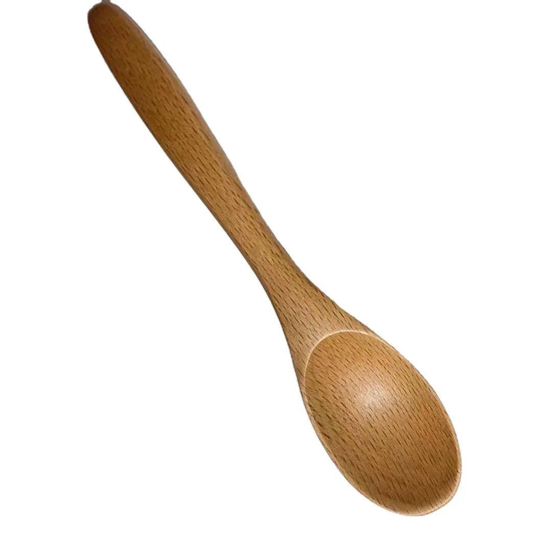 Оптовая продажа с завода, дешевая суповая ложка из натурального Букового дерева