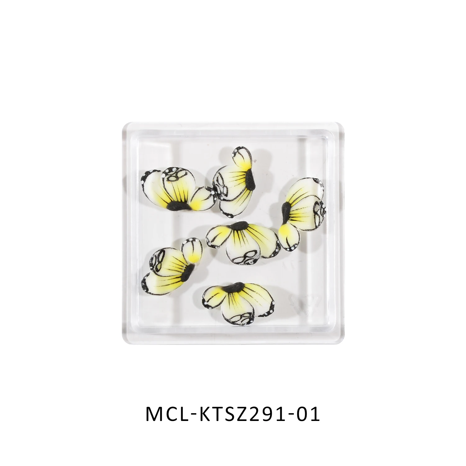 Vietnam Colorful Hand Made 3D Acrylic Resin Spring & Summer Flower Nail Art Charms Accessories For Nails