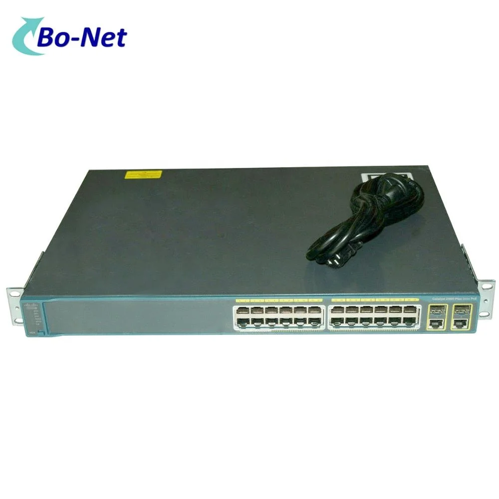 Used WS-C2960+24PC-L Catalyst 2960 Plus 24 Port 10/100 PoE 2 X T/ SFP Switch