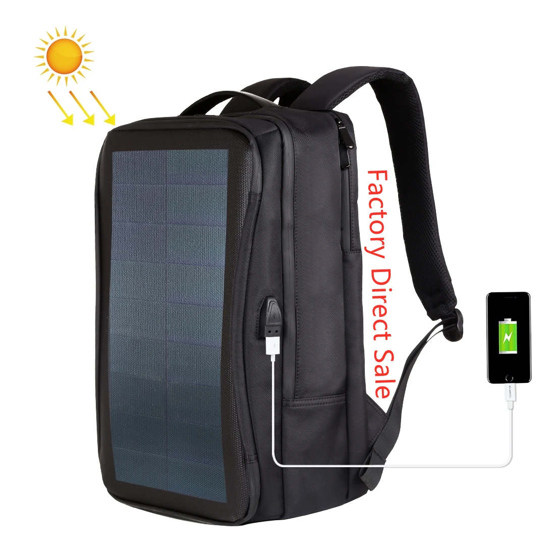OEM HAWEEL Flexible Solar Panel 12W Power Solar Related Energy Products Solar Backpack