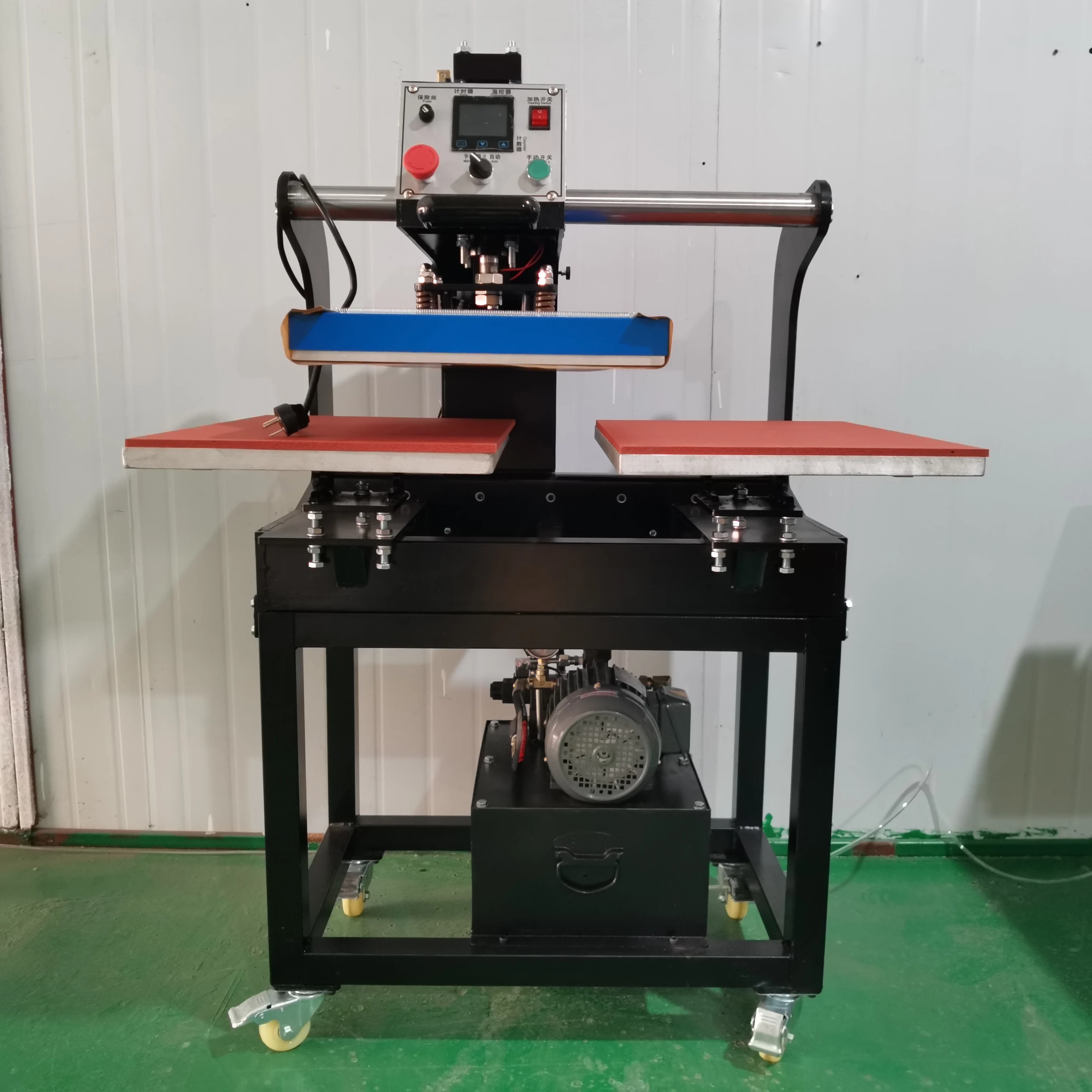 Two Station Custom T Shirt Hydraulic Swing Heat Press Machine