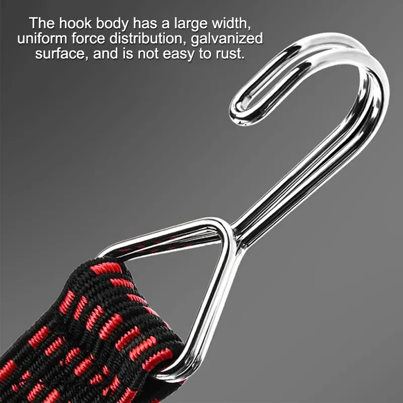 High Quality Adjustment Length Elastic Rubber Luggage Rope With Hooks Bungee Cords