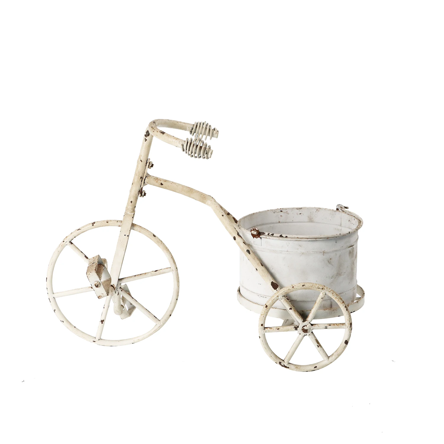 New Product outdoor antique metal bicycle riser Vintage Wrought Iron Plant Stand