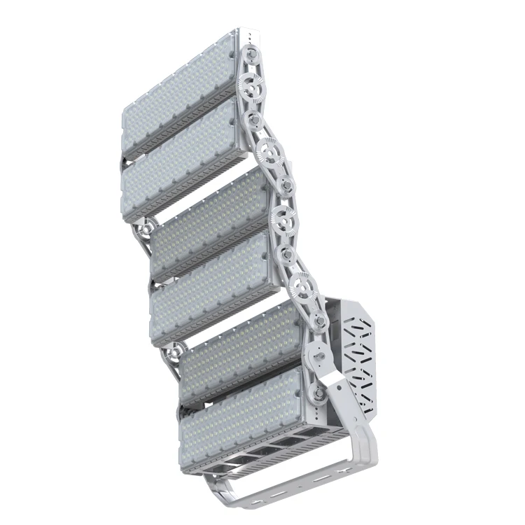 3700 Lumen 1000Watts 500W Outdoor Long Distance Projector Luminosity White Tower Stadium Module Flood Light For Padel Courts