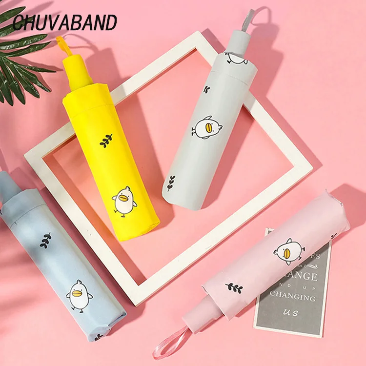 Модные дизайнерские зонтики CHUVABAND с мультипликационным рисунком, ветрозащитные складные дождевые зонтики для детей, женские зонтики, УФ-зонтик