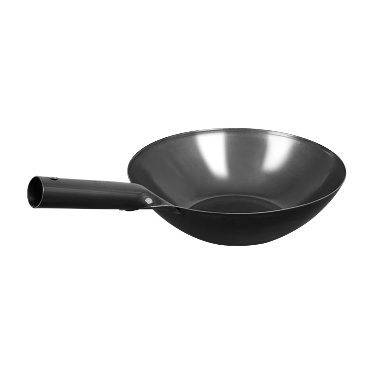 household kitchen wok Uncoated nonstick cooking saute pans skillet frying pan