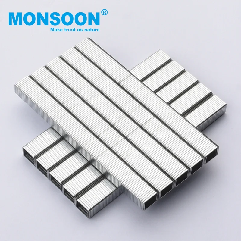 Скобы с медным покрытием для застежки 35 коробок скобы штифт 10 мм обивки 1010J степлер дивана пневматический пистолет гвоздь