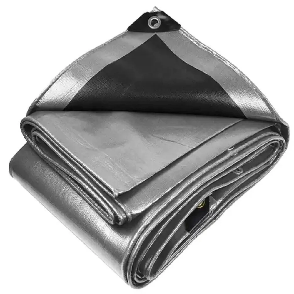 Pe Tarpaulin Sliver/Black Polyethylene Plastic Cover Tarps Heavy Duty Waterproof PE Tarpaulin 4x8 polyethylene tarpaulin