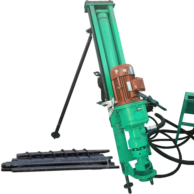 Portable 20m drill depth ZDD100 DTH blasting drilling rig machine used in open mining