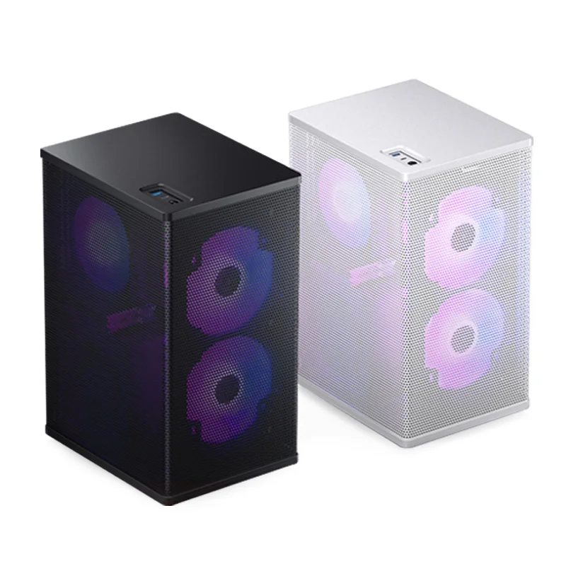 Вертикальное настольное шасси JONSBO VR3 с поддержкой 240 280 с водяным охлаждением, простой стиль, мини ITX, белый корпус компьютера