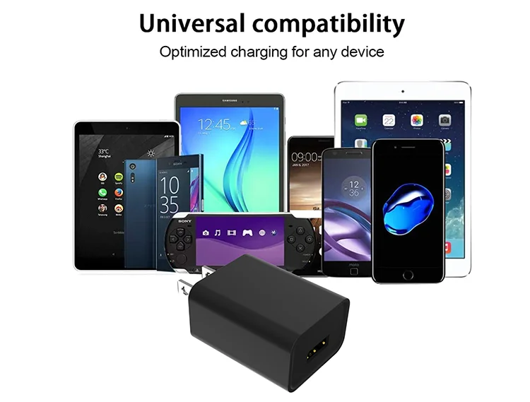 DOE6 ETL GS ERP CE Certification US plug  5V1A universal single usb home travel power adapter wall charger