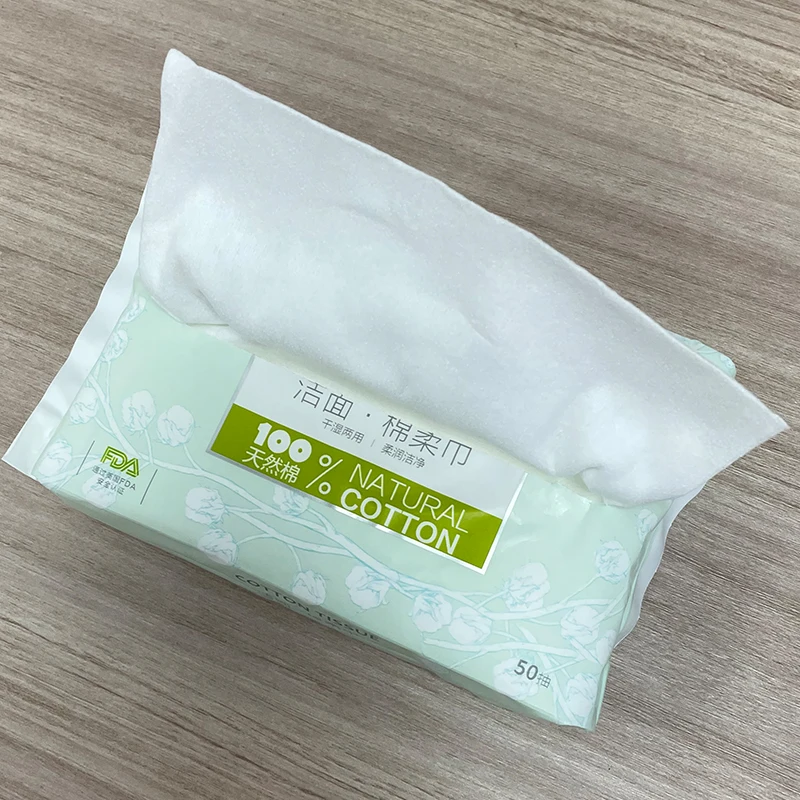 Wholesale Cleaning Customized soft extra thick white makeup removal disposable facial towel