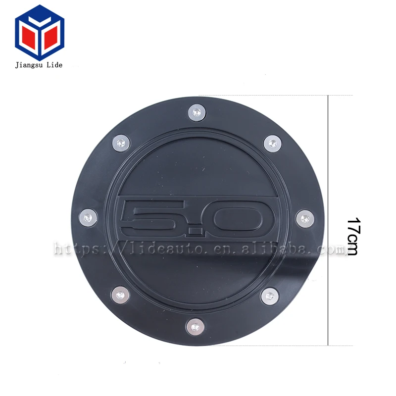 Black Fuel Door Fuel Tank Cover with 5.0 Logo For 2015-2018 Mustang GT