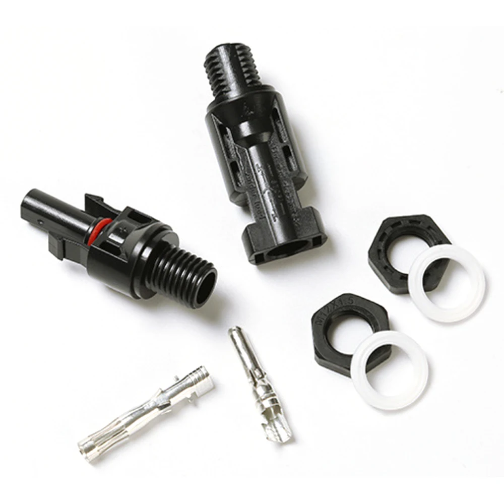 Waterproof 1000V Solar Connector Suitable 2.5/4/6mm2 14~10AWG PV Solar Panel Cable MC 4 Connector