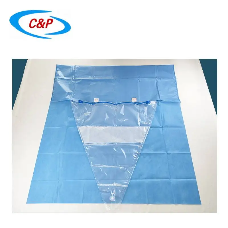 Hospital Use Adhesive Surgical Under Buttock Drape With Fluid Collection Pouch Manufacturers
