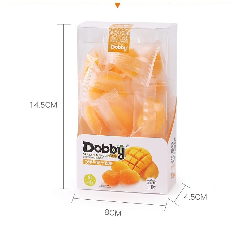 Mango gummy candy zero fat candy Individual small package  fudge