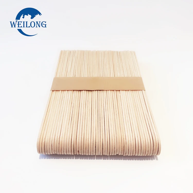 Оптовая продажа, маленькие круглые деревянные тонкие аппликаторы для мороженого, палочки для кофе