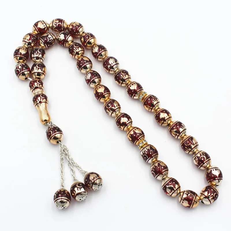 New Arrival 33pcs Tasbeh Muslim Prayer Beads Wholesale Islamic Muslim Rosary Beads