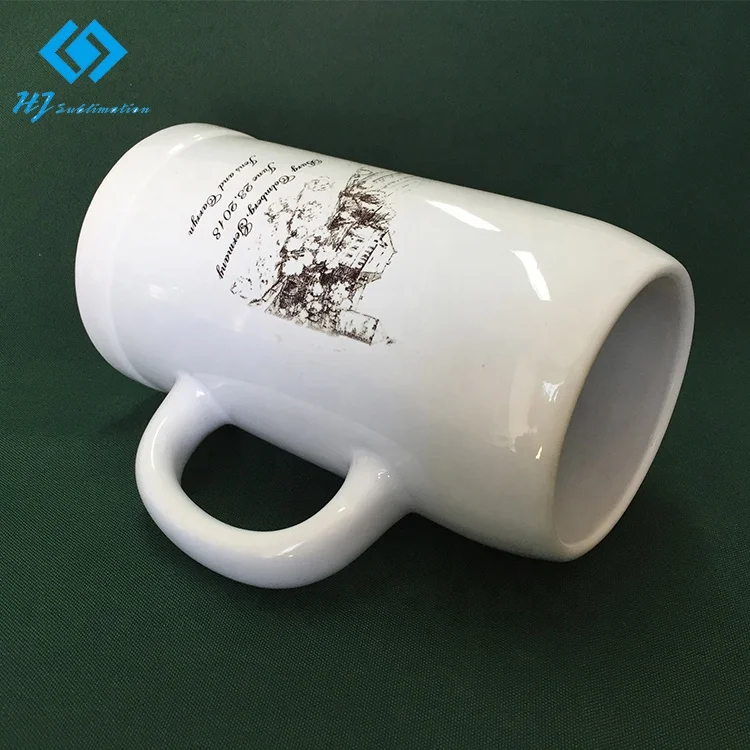 sublimation 1L German beer steins custom logo ceramic beer mug