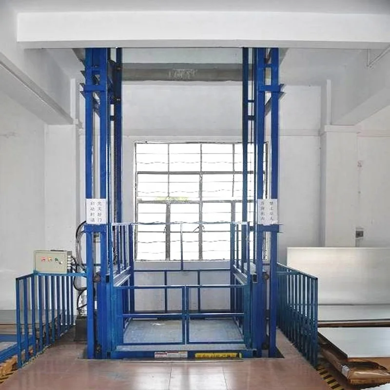 Vertical hydraulic lifting equipment electric goods lift material handling lifter for warehouse