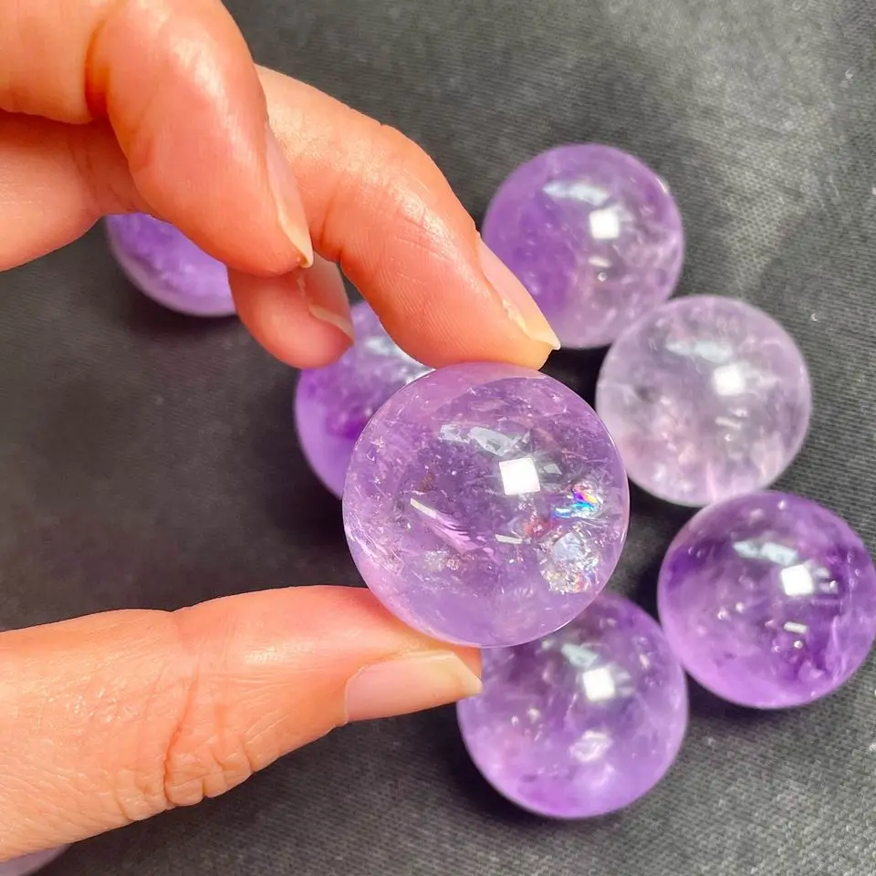 Wholesale Light Amethyst Spheres Amethyst Geode Spheres for Unique Decor and Meditation