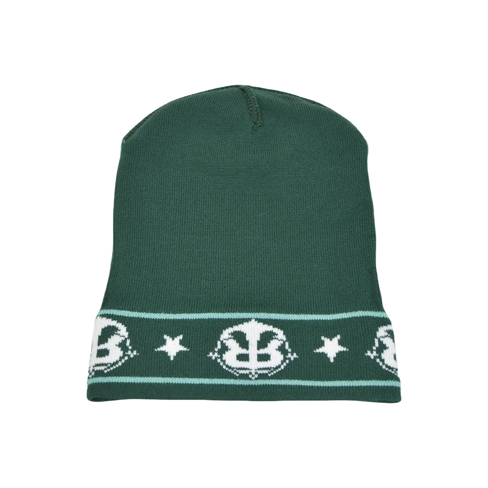 beanie hats custom pom unisex acrylic winter beanie hats custom logo sports jacquard knit hat beanie for men women