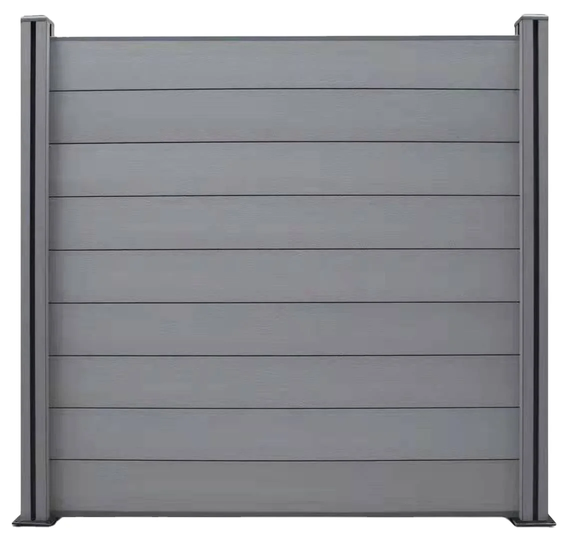 WPC  High Quality 3D Model Wood Plastic Composite WPC fence Security Fence with Post Caps for Garden Exterior Farm Use