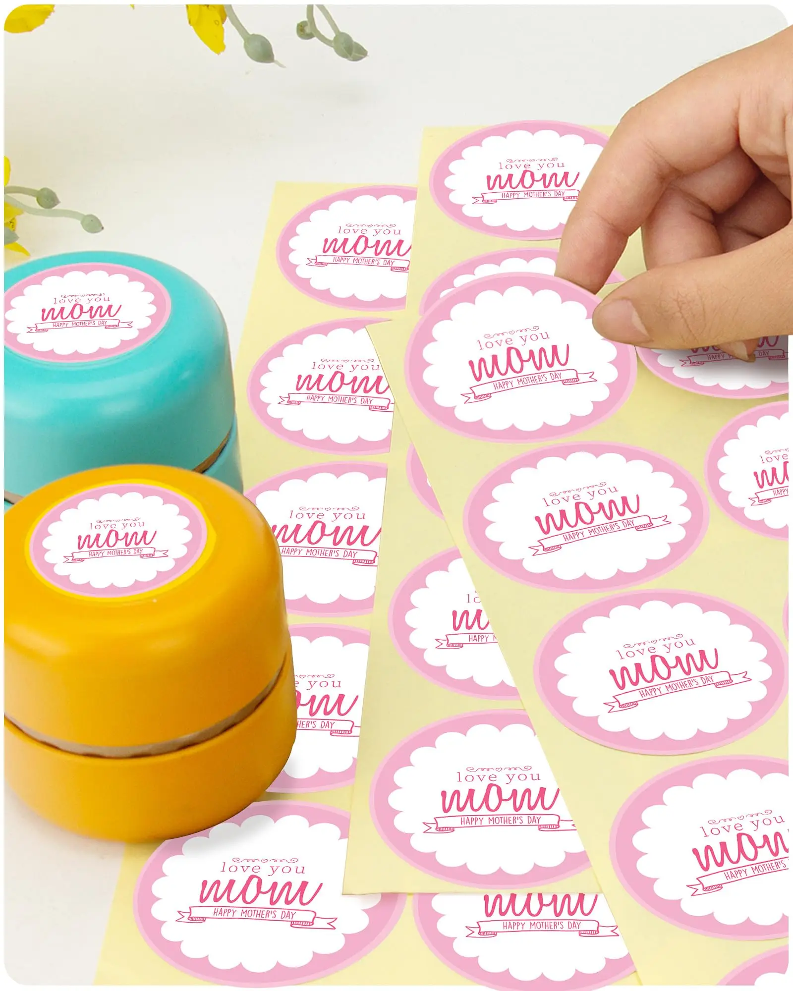 Factory cheaper Premium Custom Your Own logo Sticker (NOT MOQ )  waterproof Adhesive Label  for Business or party