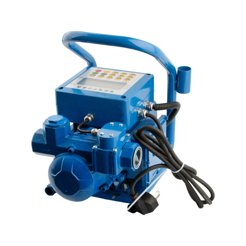 Cavitt 12v/24v/220v Quantitative Explosion-proof Reel Pump Portable Fuel Pump Quantitative Flow Meter Gasoline Pump