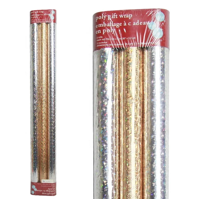 gift wrap hologram sheet holographic plastic wrapping film